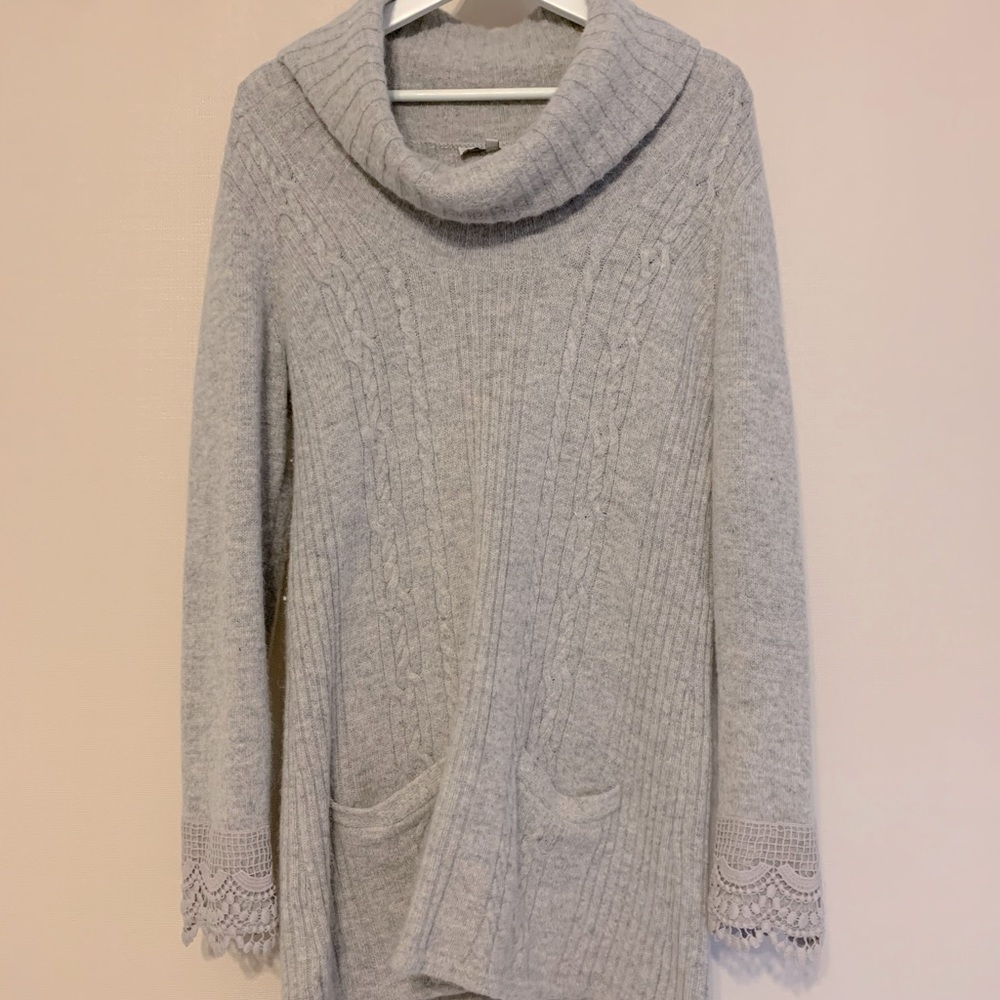Laura Ashley lambswool and angora sweater tunic